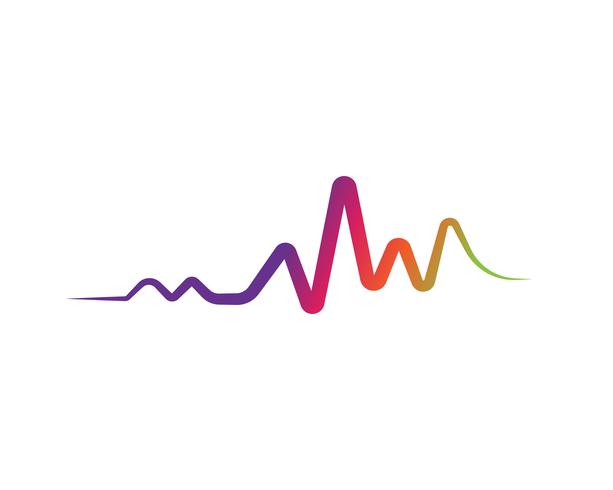 Sound waves vector illustration