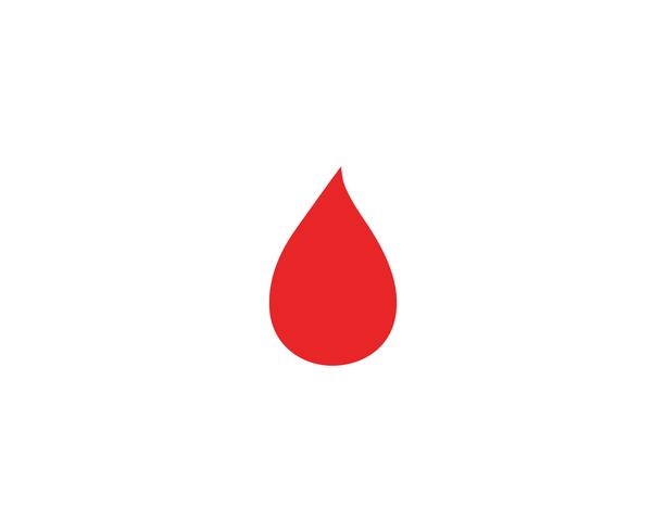 Logotipo de icono de vector de sangre