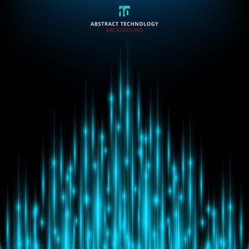 Abstract technology laser line bright motion with light rays background. vector