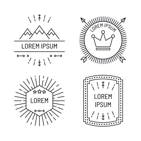 Collection of label design	 vector