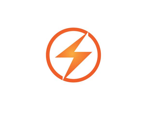 Flash thunderbolt Template vector icon illustration design