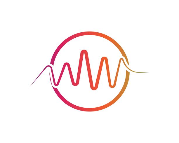 Sound waves vector illustration