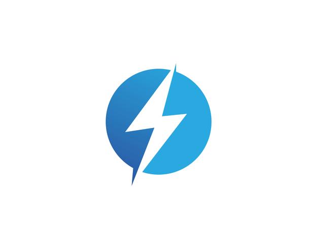 Flash thunderbolt Template vector icon illustration design