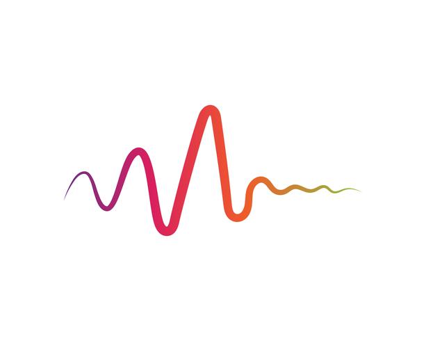 Sound waves vector illustration