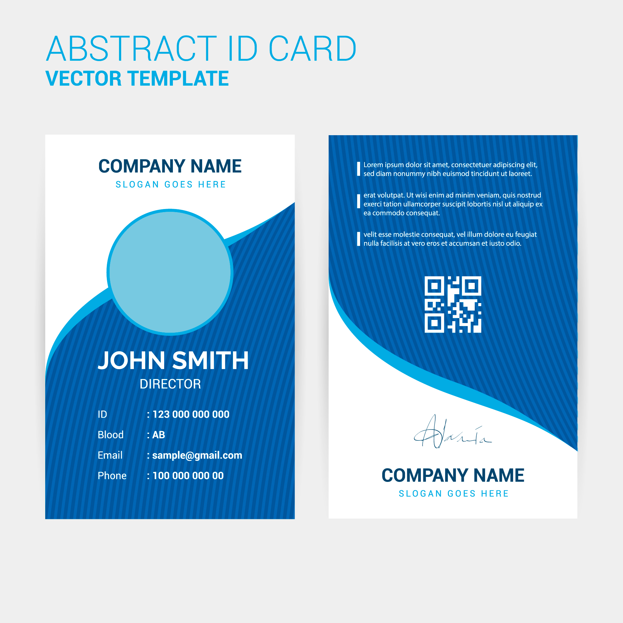 id card template