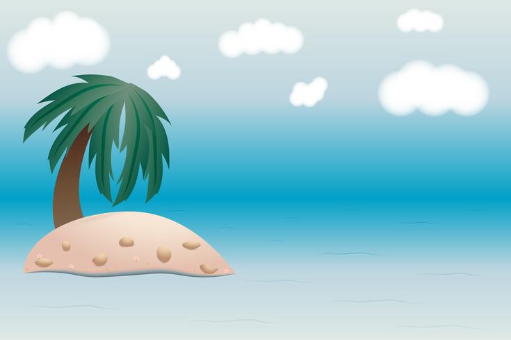 view summer beach and sea background  vector