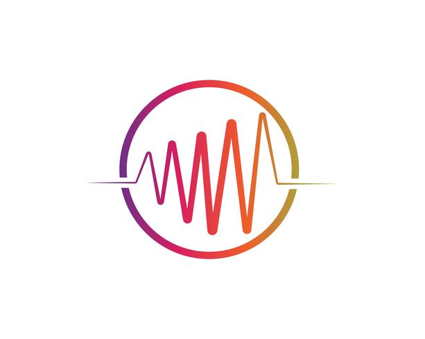 Sound waves vector illustration