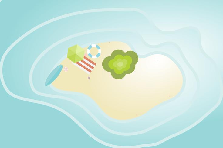 Ver fondo de playa y mar de verano vector