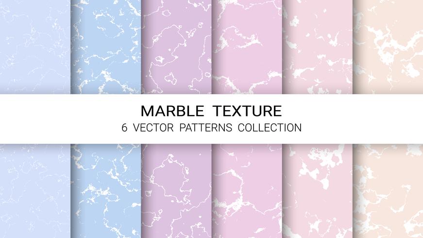 Marble Texture, Premium Set of Vector Patterns Collection, Abstract Background Template.