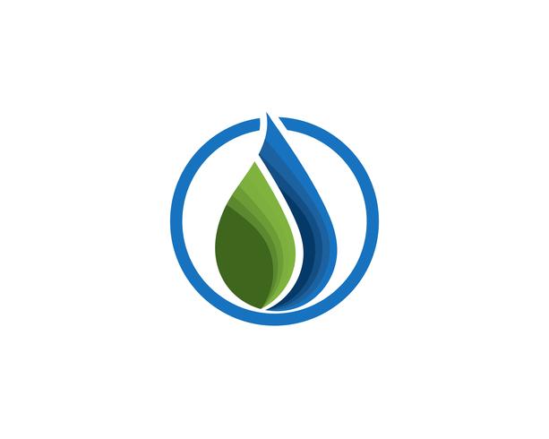 Vector de plantilla de logotipo de gota de agua