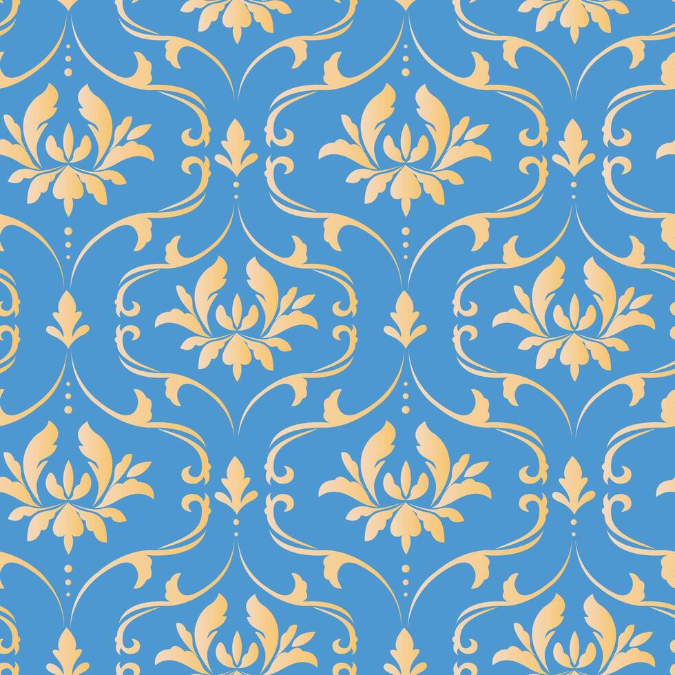 Royal victorian seamless pattern. Damask royal pattern vector