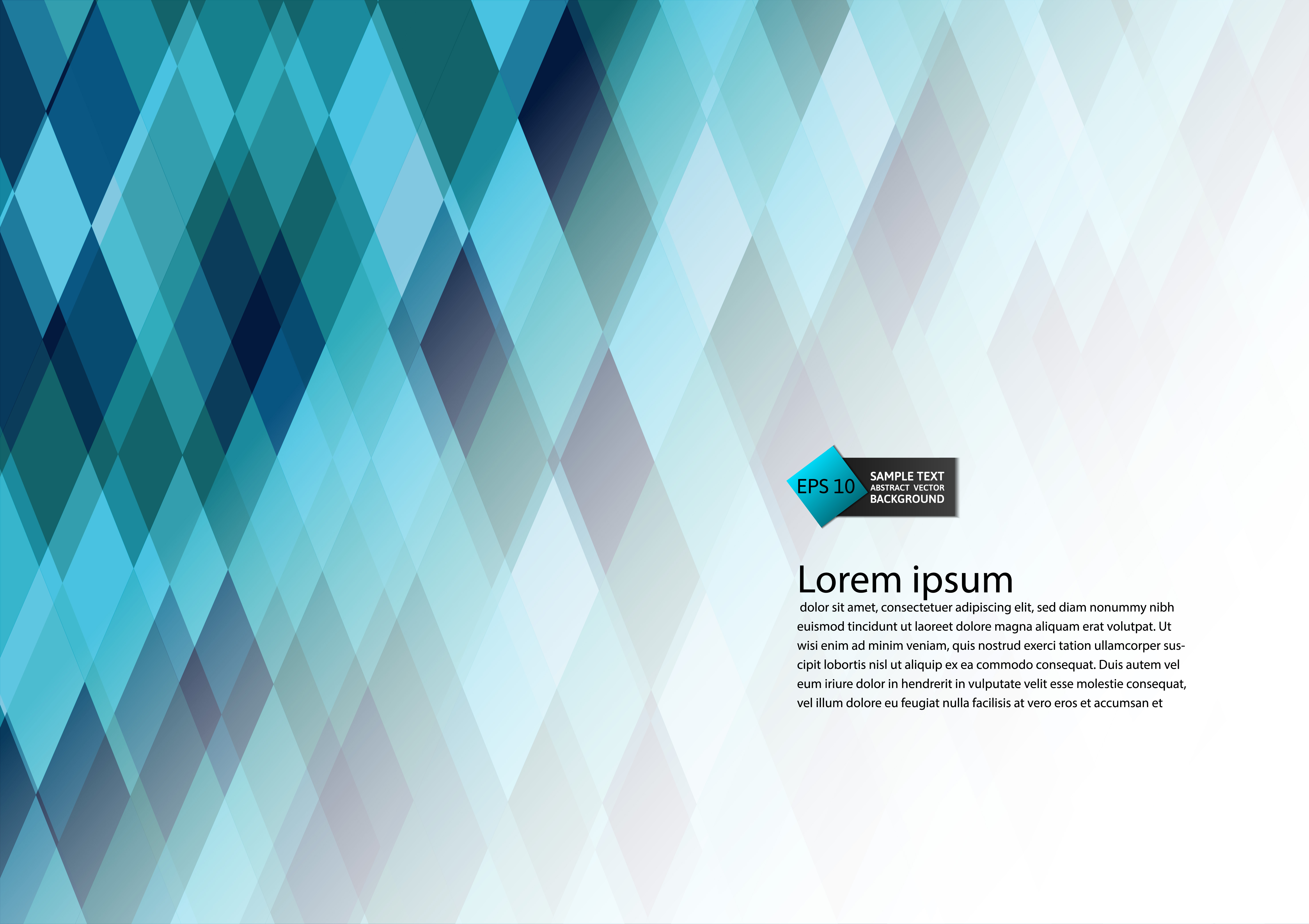 Multicolor Geometric Triangular Style Gradient Illustration
