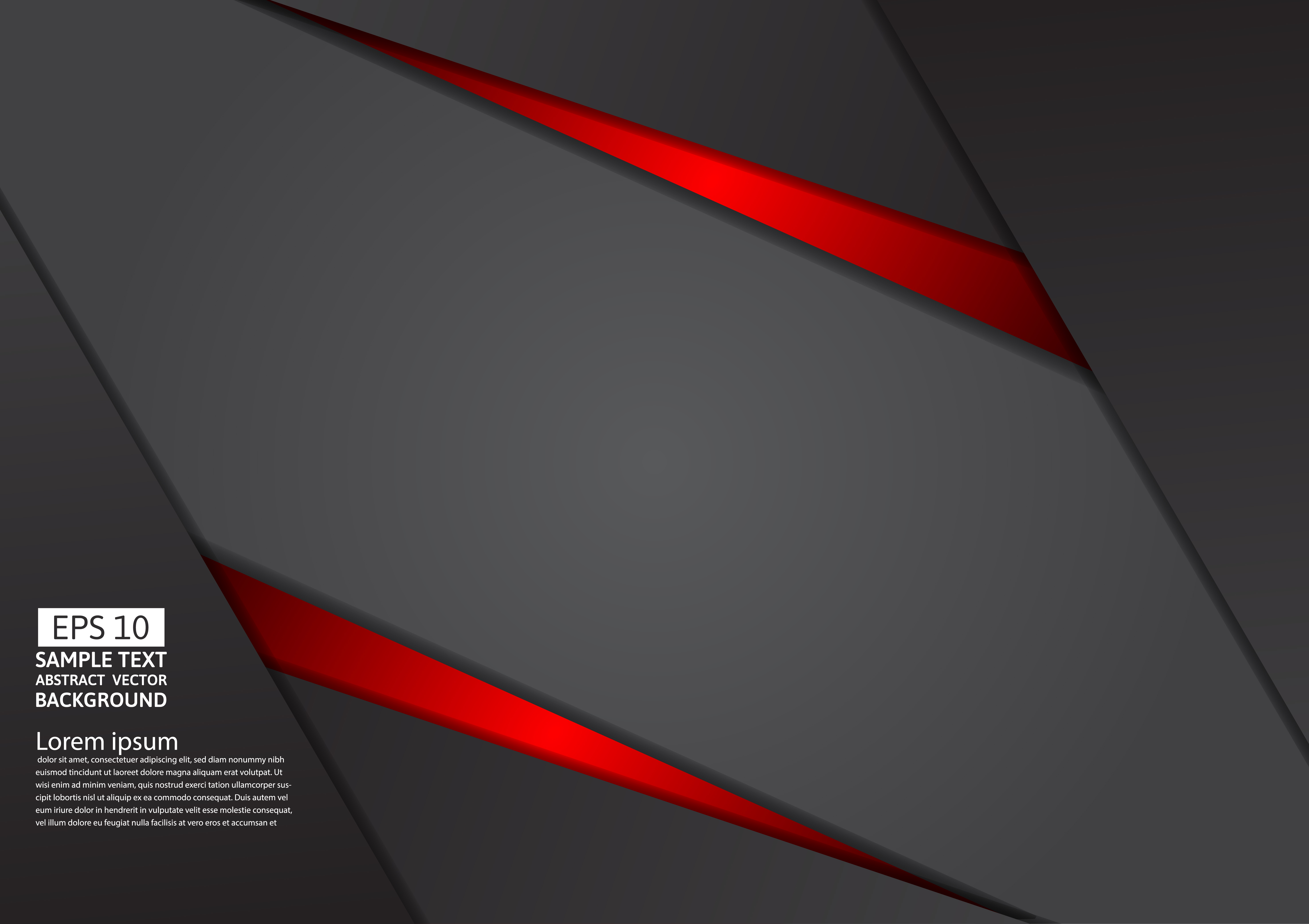 Geometric Abstract Background Red And Black Color With Copy Space