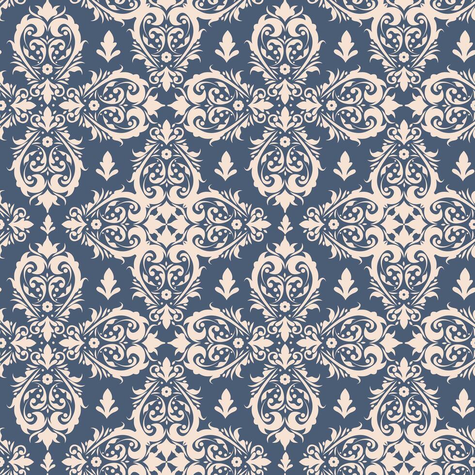 Royal victorian seamless pattern. Damask royal pattern 581021 Vector