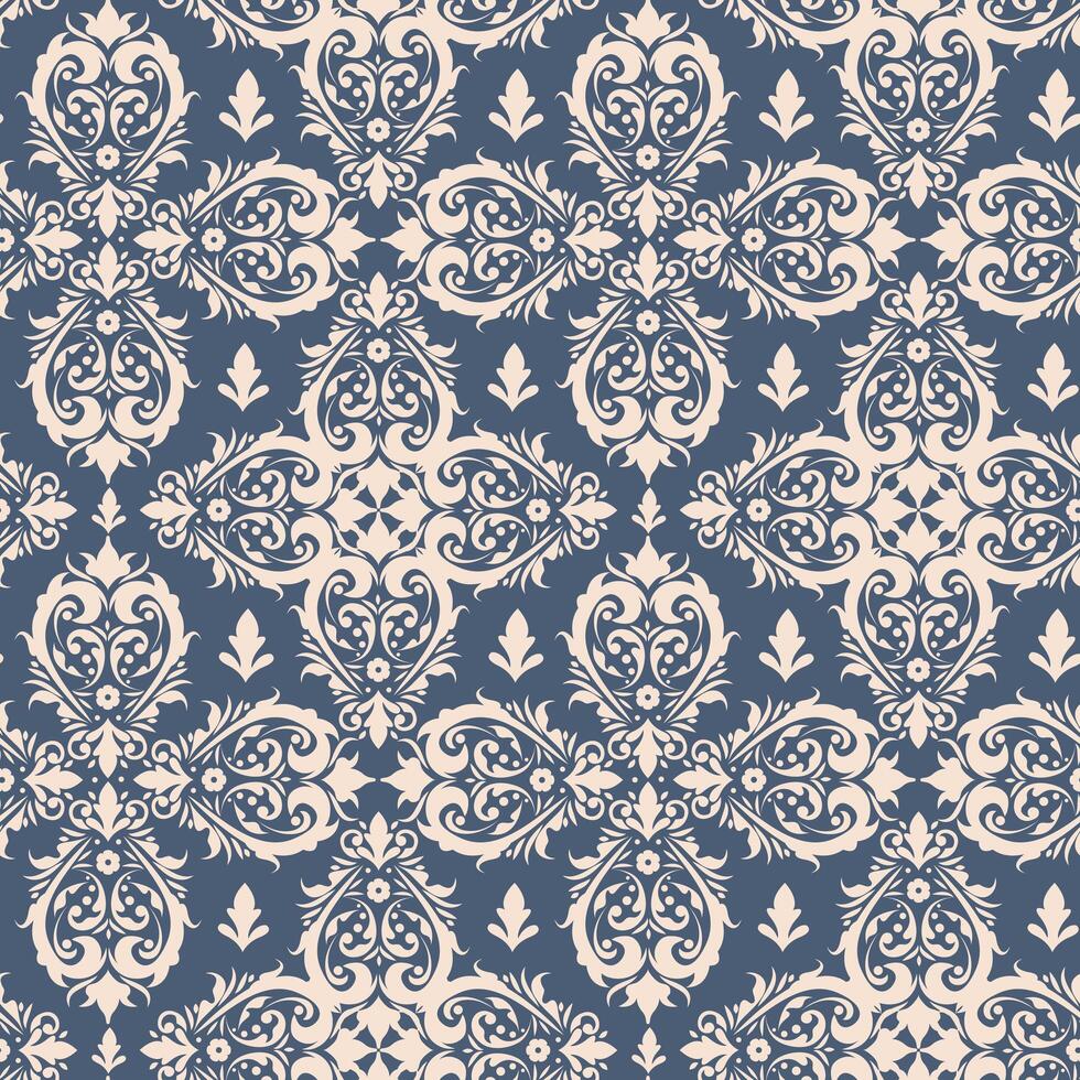 Royal victorian seamless pattern. Damask royal pattern vector