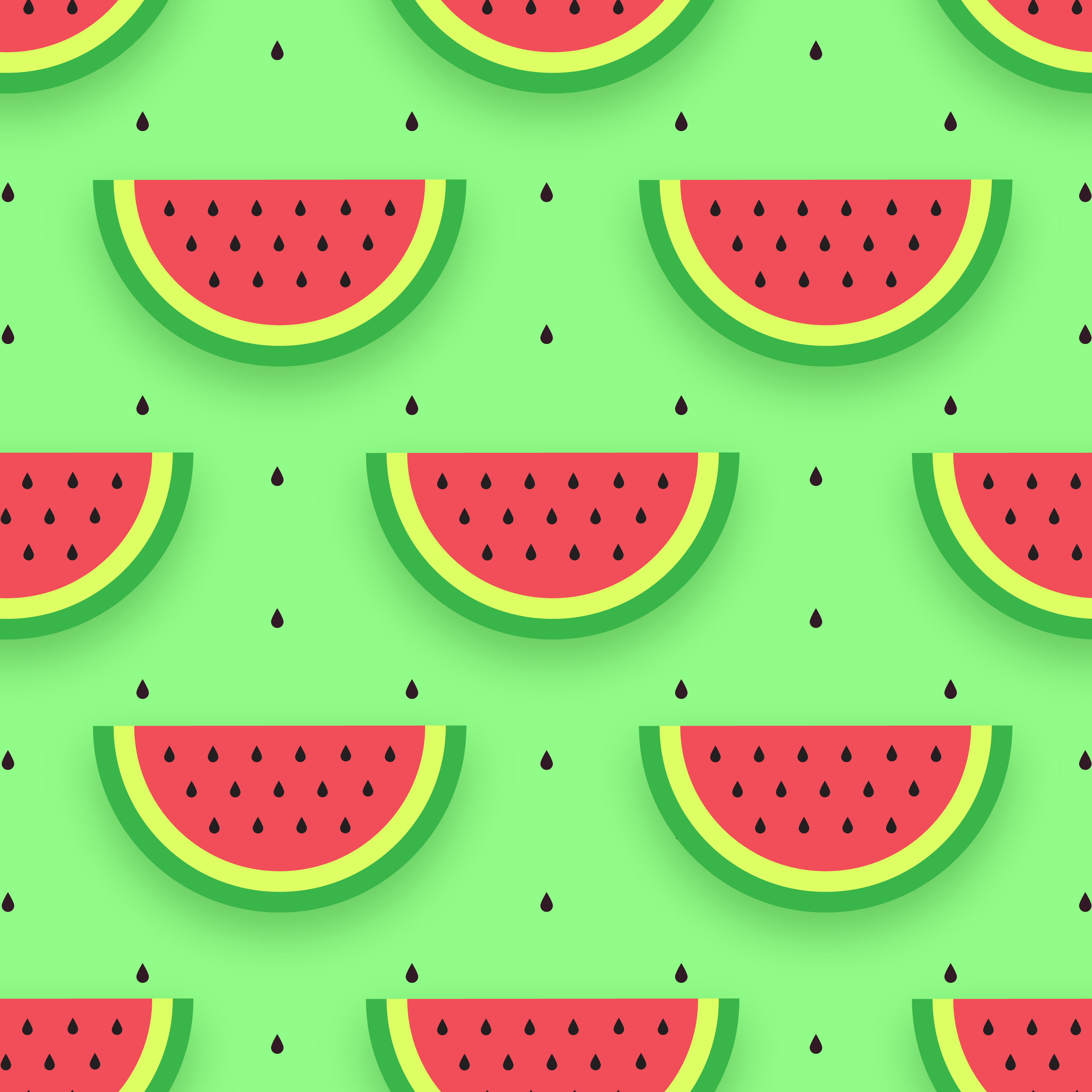 Watermelon Slices Seamless Pattern 581022 Vector Art at Vecteezy