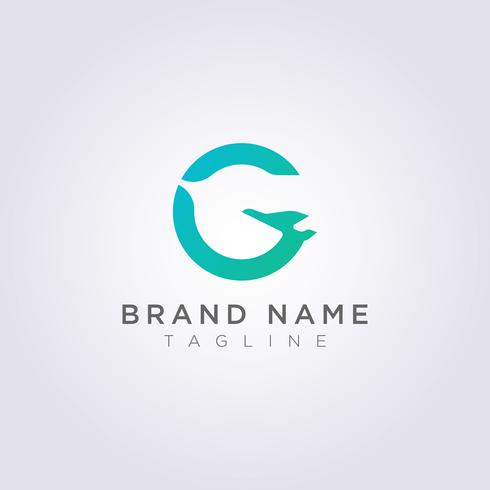 Logo Design combination of the letters G and planes for Business or Your Brand vector