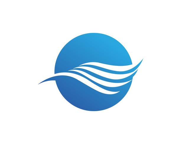 Water wave Logo Template vector illustration design