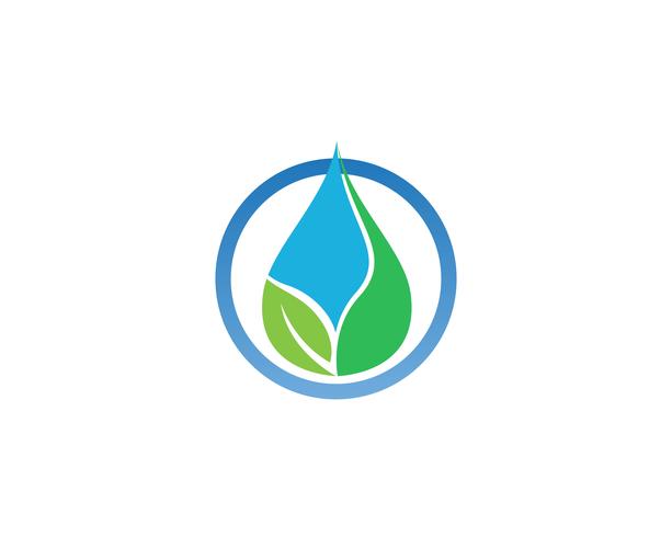 Vector de plantilla de logotipo de gota de agua