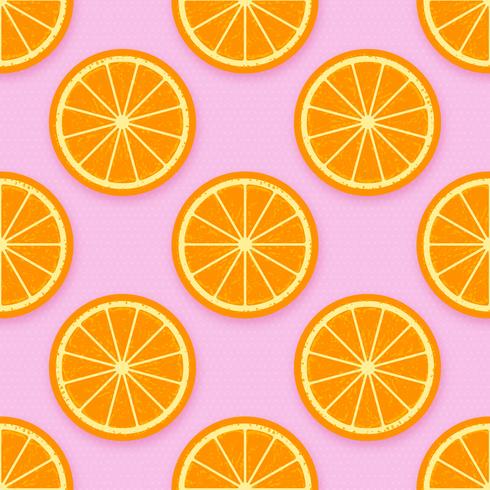 Vector de fondo de rodajas de naranja