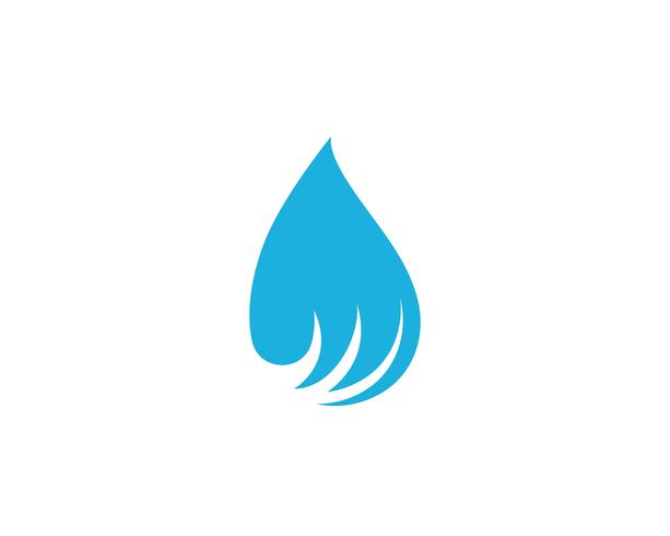 Vector de plantilla de logotipo de gota de agua