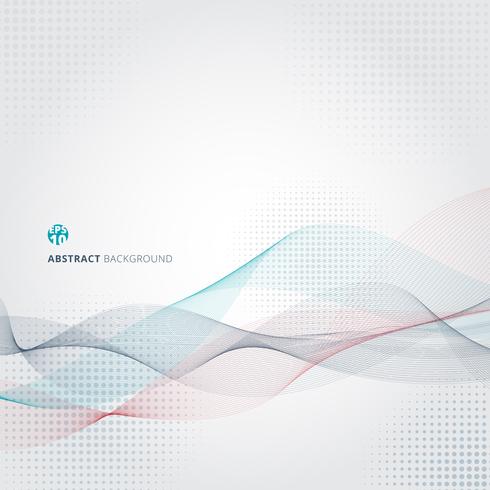 Abstract Smooth Color Wave Lines Motion Pattern Download Free