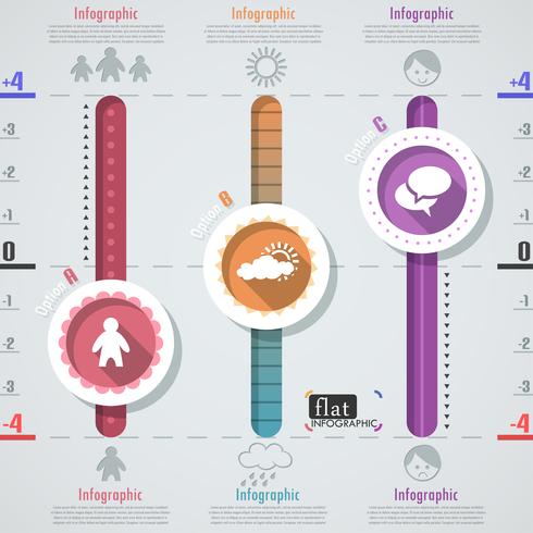 Infografía plana de diseño vector