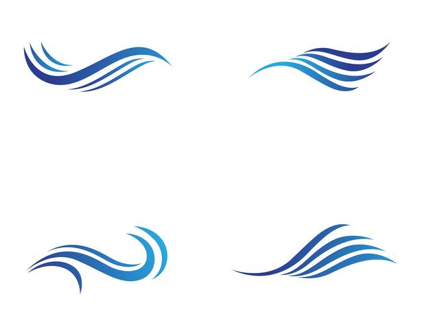 Diseño del ejemplo del vector de Logo Template del agua de la onda