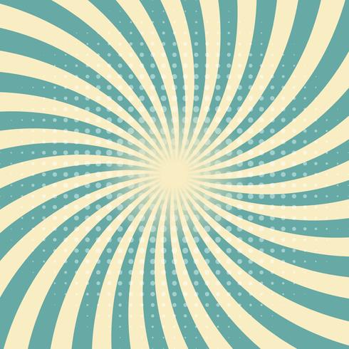 Circus graphic radius effects green retro color and light brown with halftone for comic background. vector