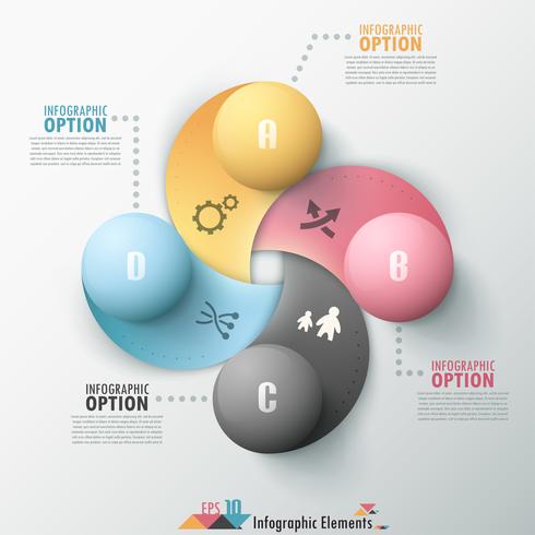 Modern infographic options banner. vector