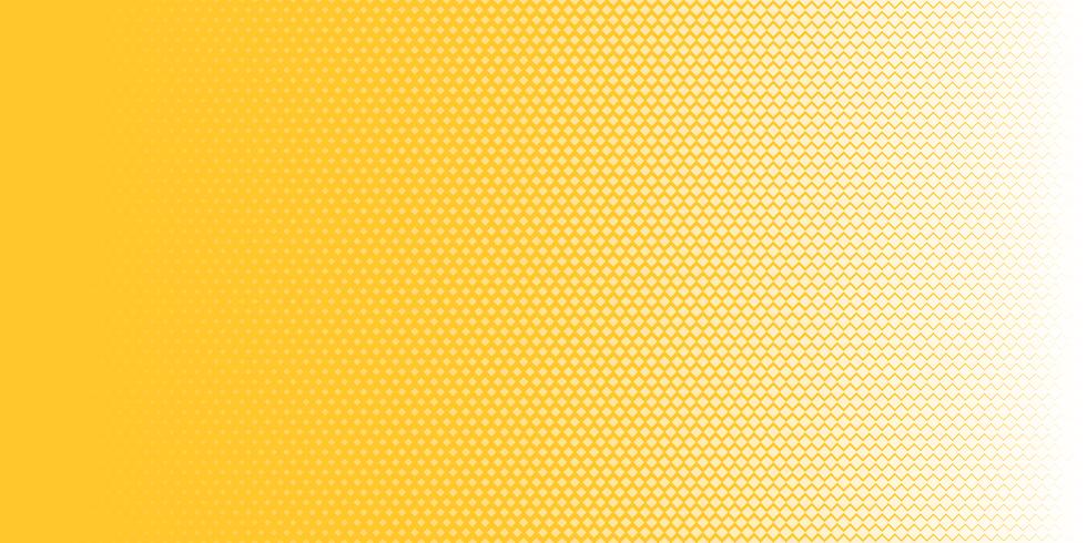 Abstract white squares pattern halftone texture horizontal on yellow background pop art style. You can use for Design elements presentation, banner web, brochure, poster, leaflet, flyer, etc. vector