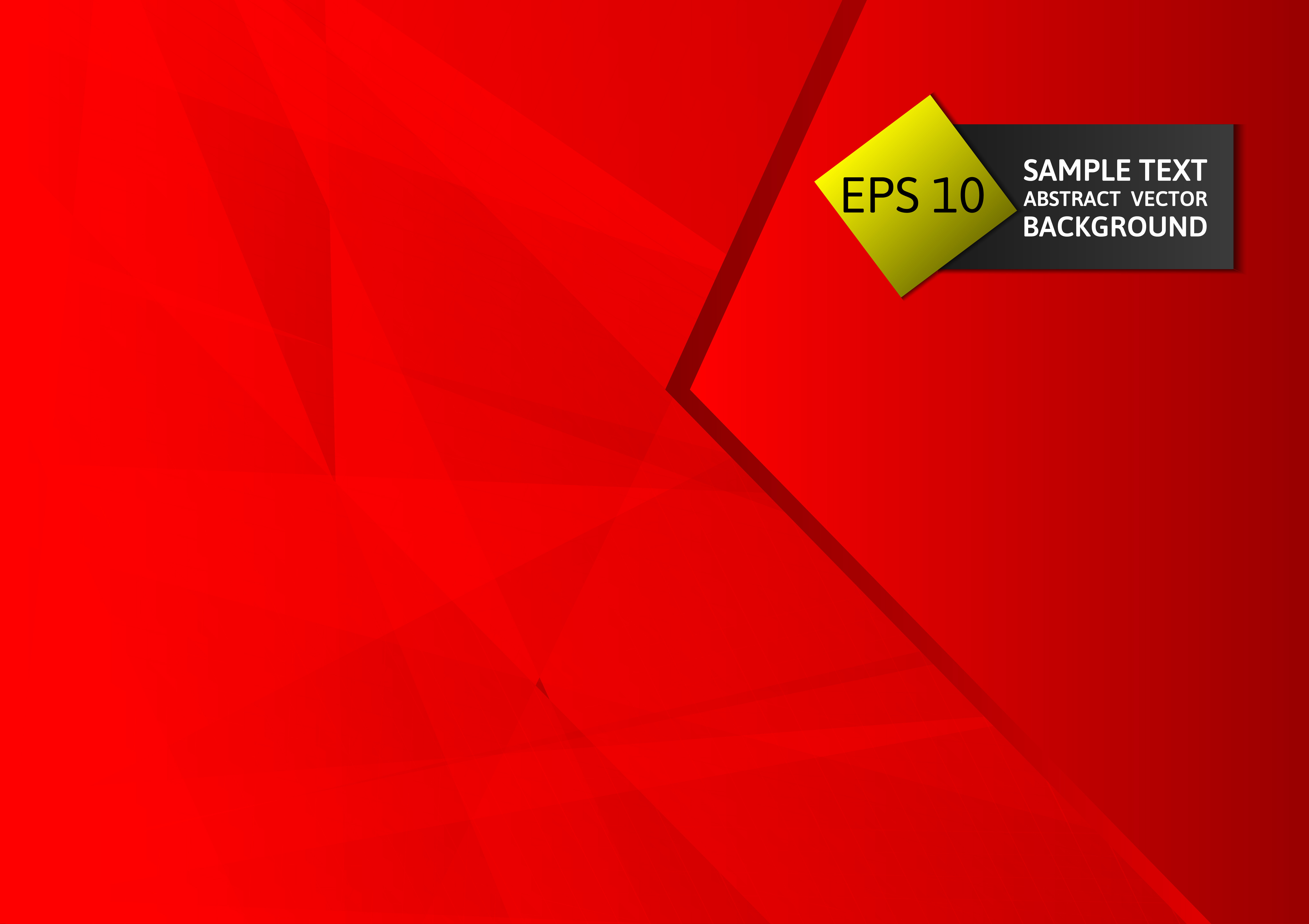 Abstract Geometric Red Color Modern Design Background With