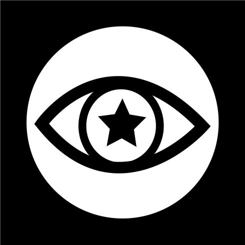 Icono de signo de ojo vector