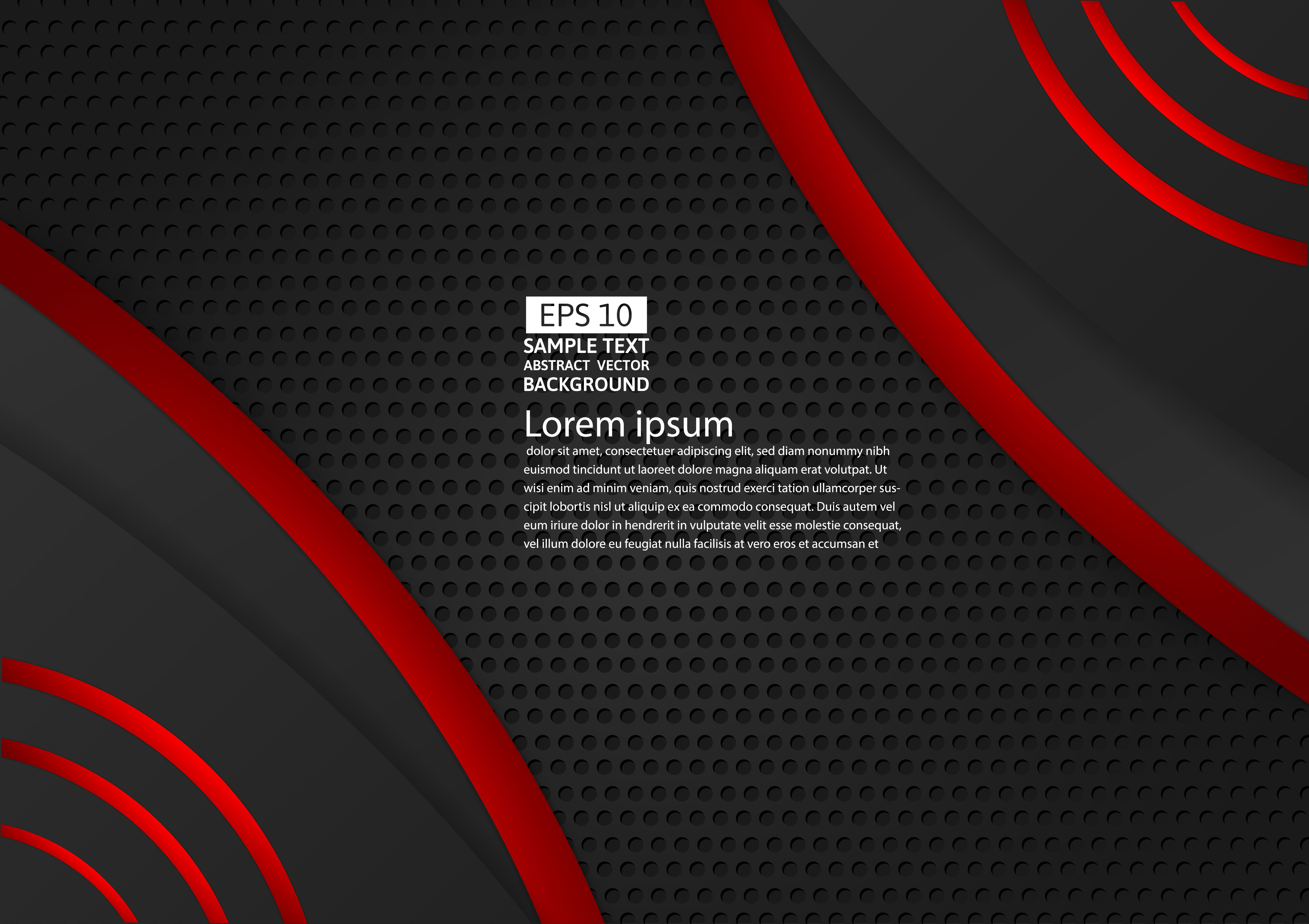 Red And Black Color Geometric Curve Abstract Background Modern