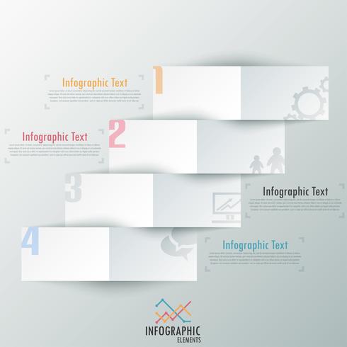 Modern infographics options banner. vector