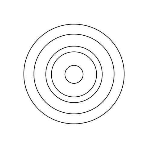 Target icon vector illustration