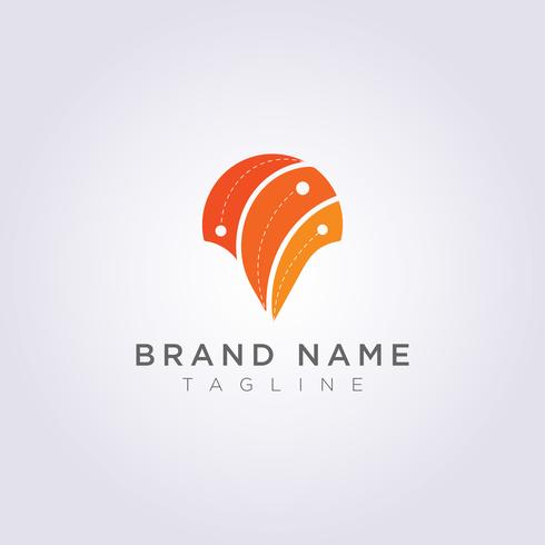 Design abstract destination symbol logos for your business or brand vector