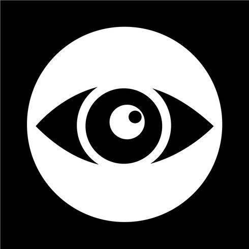 Icono de signo de ojo vector