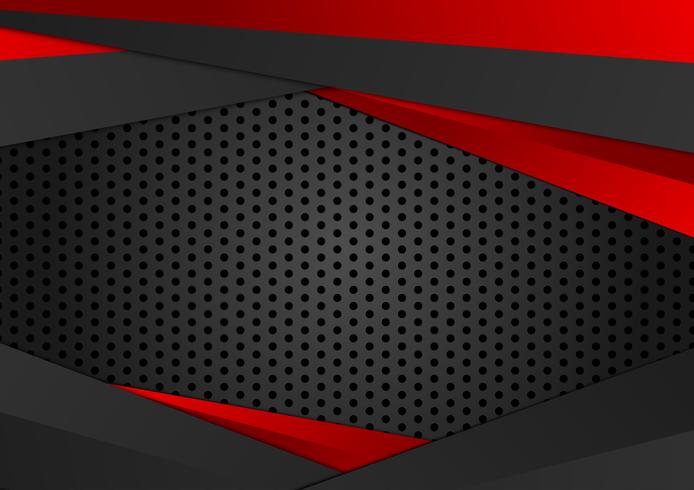 Vector Red And Black Color Geometric Background Abstract Texture