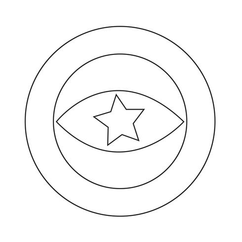 Sign of Eye icon vector