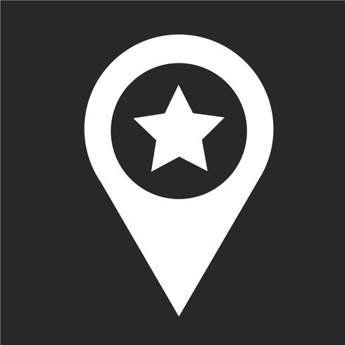 Map pointer pin icon Vector Illustration