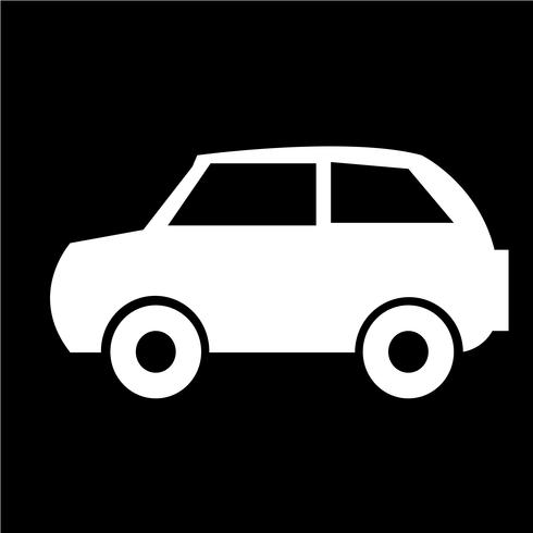 Ilustración de vector de icono de coche