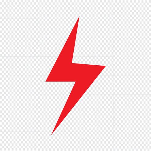 Lightning icon Vector Illustration