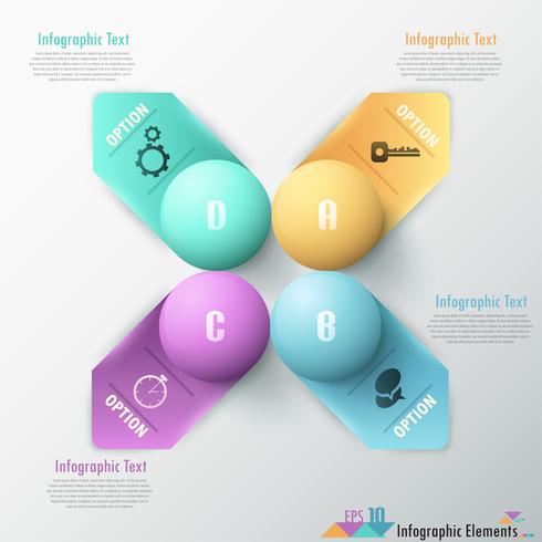 Modern infographic options banner. vector