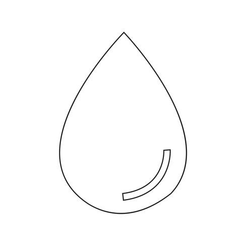 water drop icon vector illustration