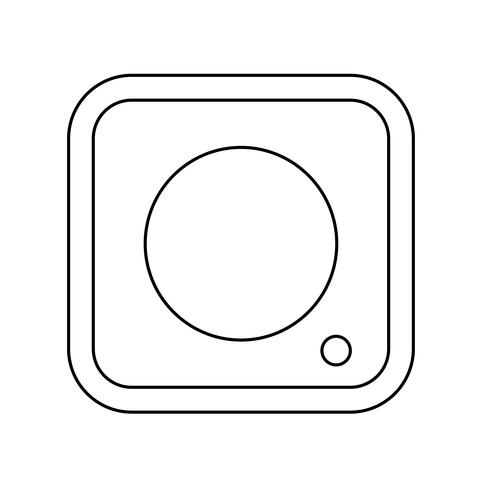 Sign of camera icon vector