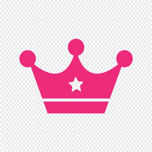 Crown icon vector illustration