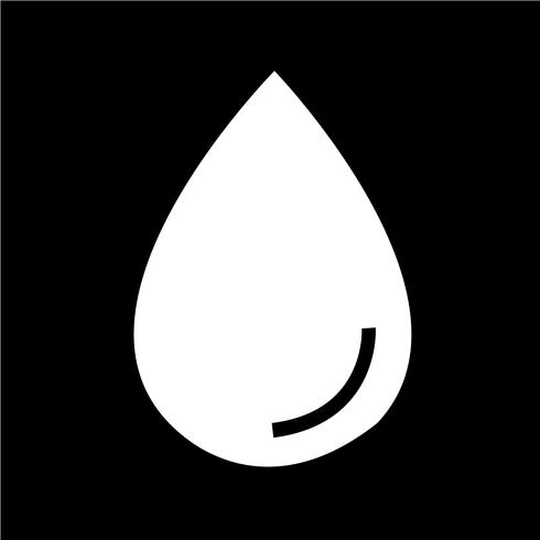 water drop icon vector illustration