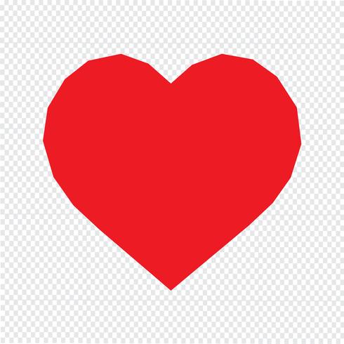 Heart icon vector illustration