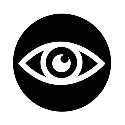 Sign of Eye icon vector